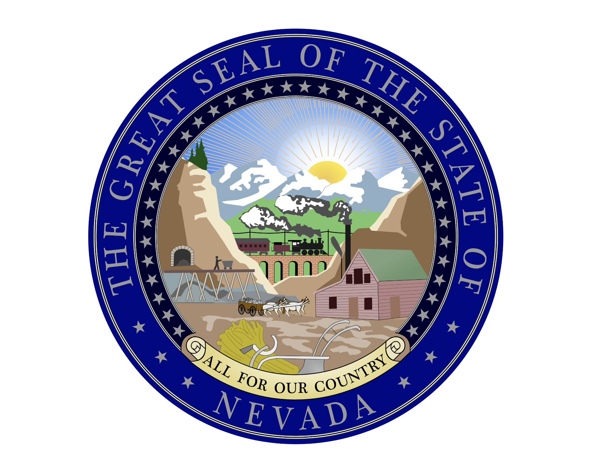 A seal of the state of nevada